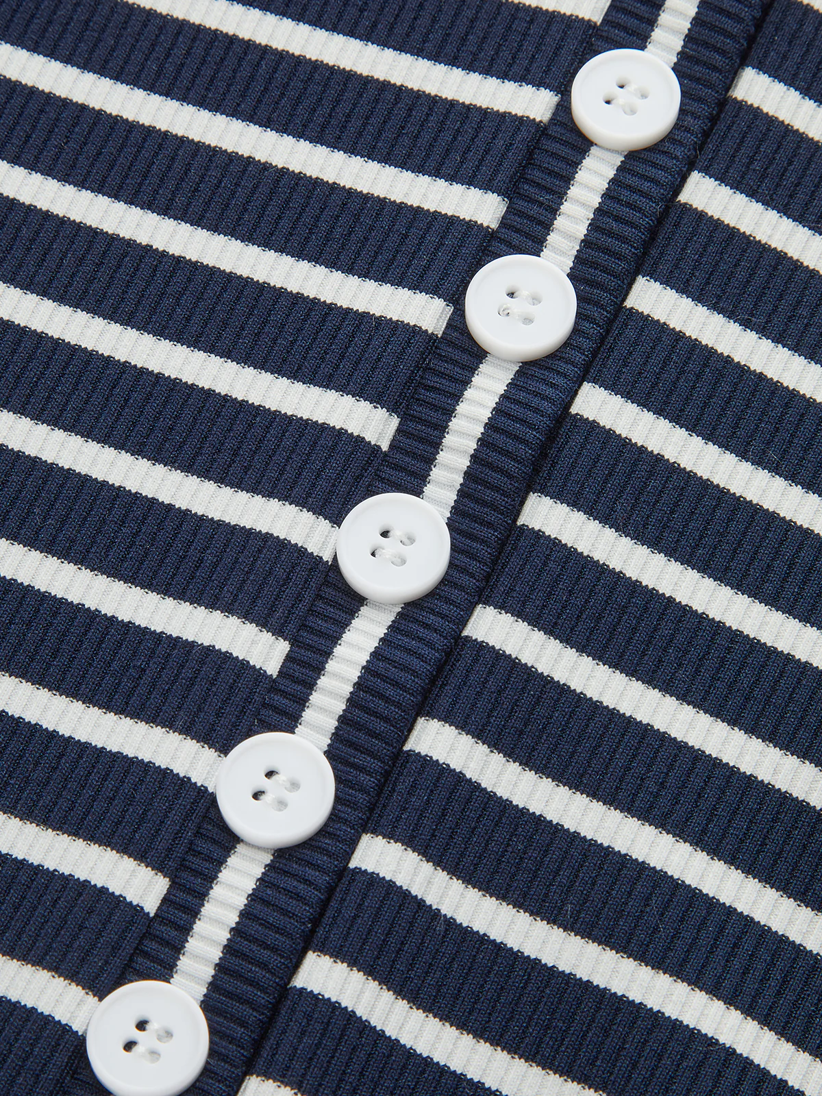 2 in 1 Striped Ribbed Paneled Long-Sleeve Blouse - Wholesalesil