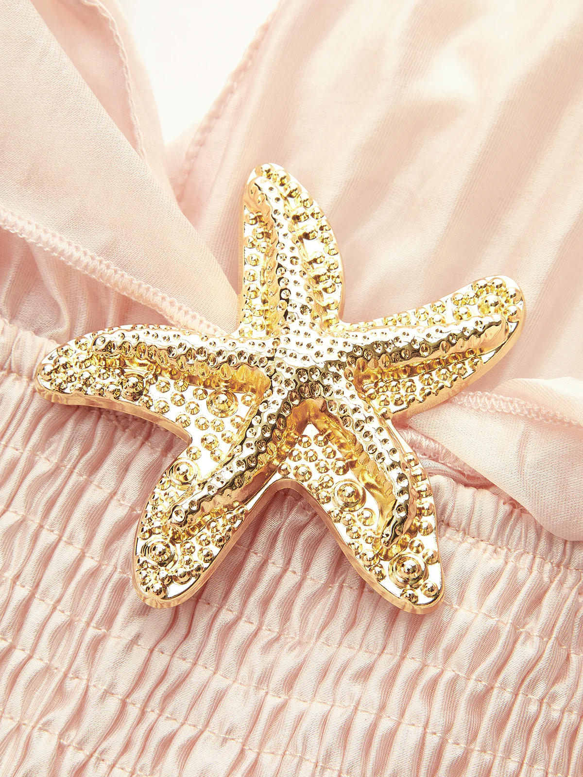 Semi-Sheer Ruffled Metal Decor Waist-Cinching Top - Wholesalesil