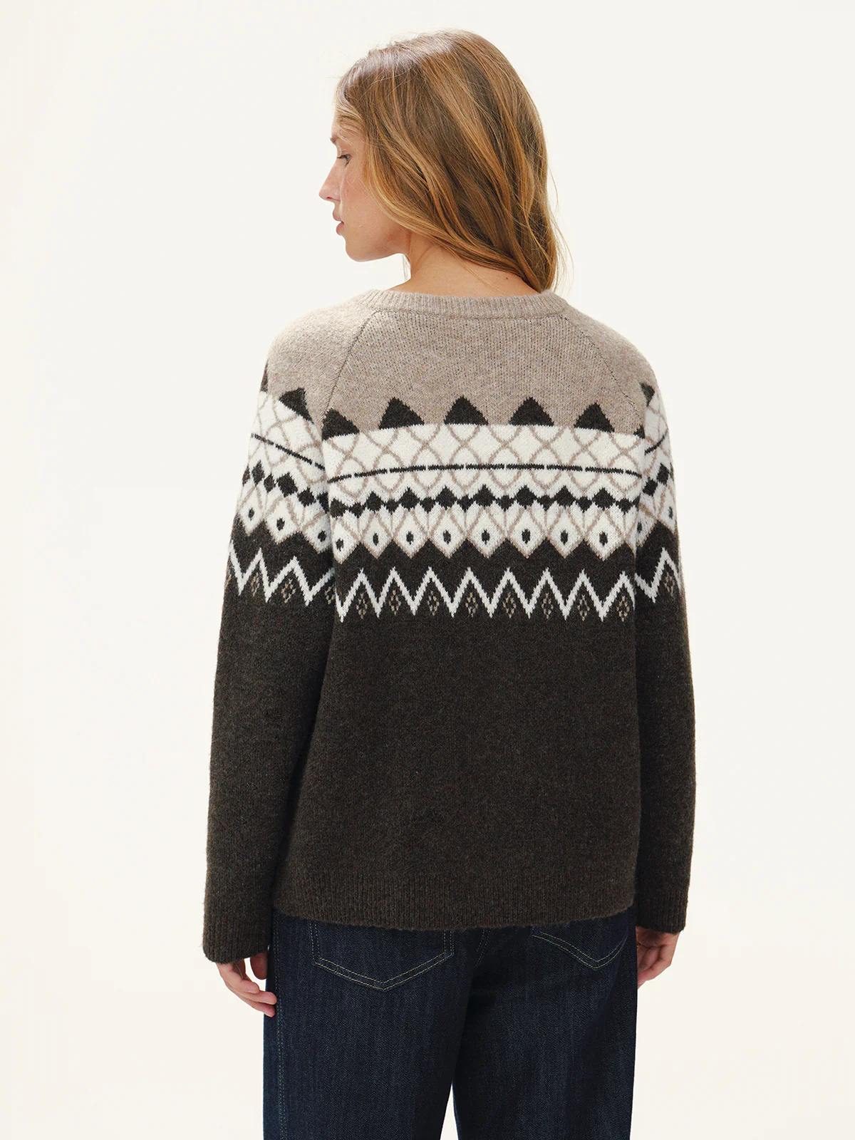 Wool-Blend Fair Isle Cardigan - Wholesalesil