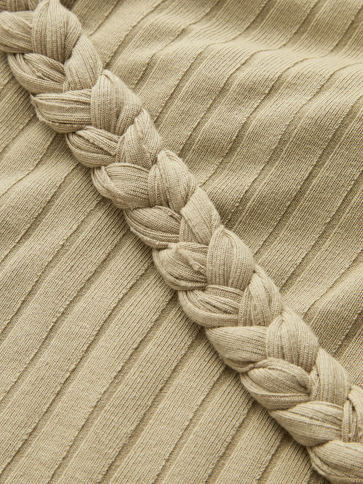 Braided Bodycon Asymmetrical Dress - Wholesalesil