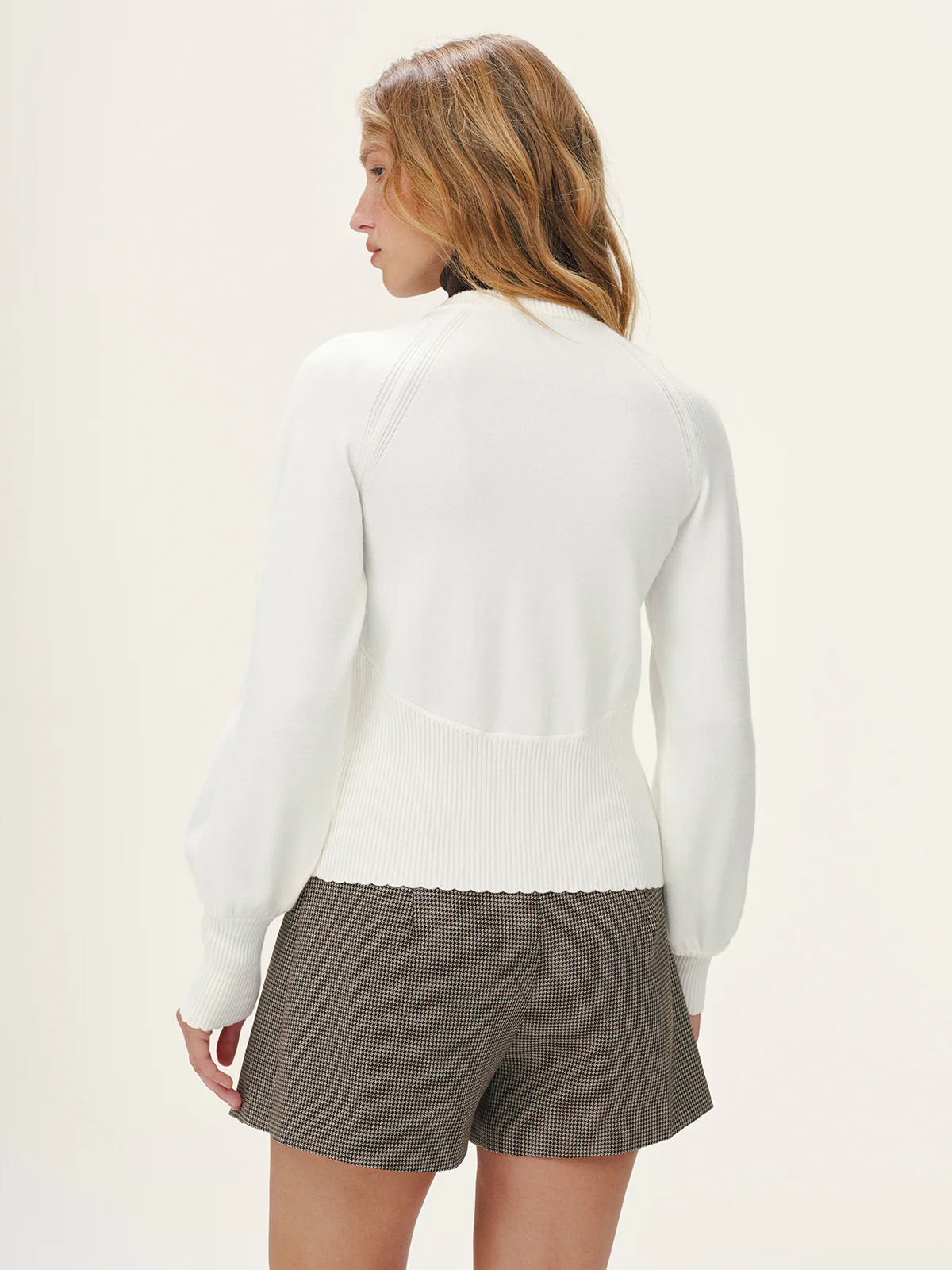 Metal Button Scalloped Edge Cardigan - Wholesalesil