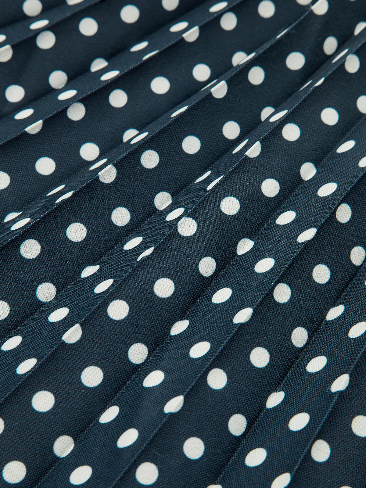 Polka Dot Halter Neck Belted Midi Dress - Wholesalesil