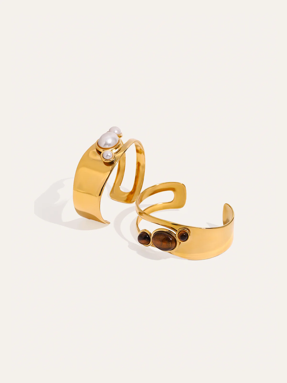 Tiger Eye Cuff Bracelet - Wholesalesil