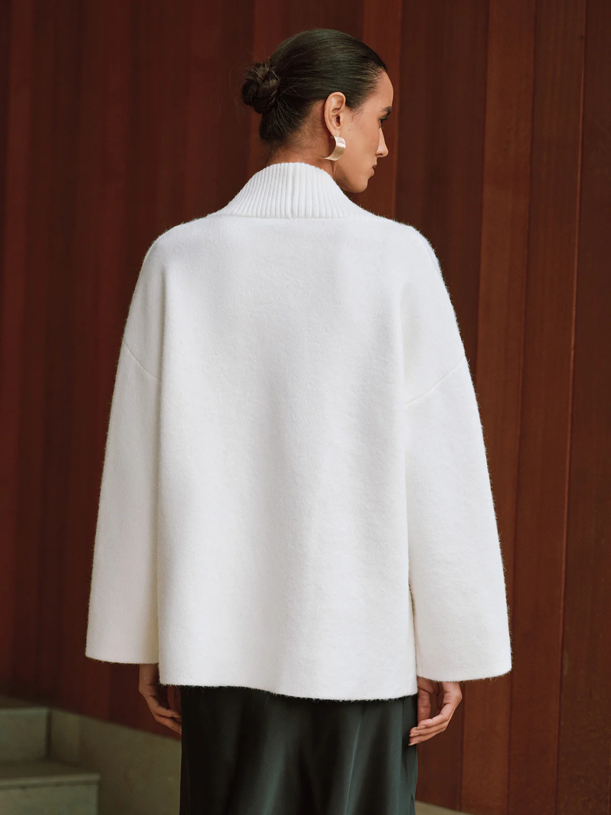 Double-Breasted Oversized Cardigan - Wholesalesil