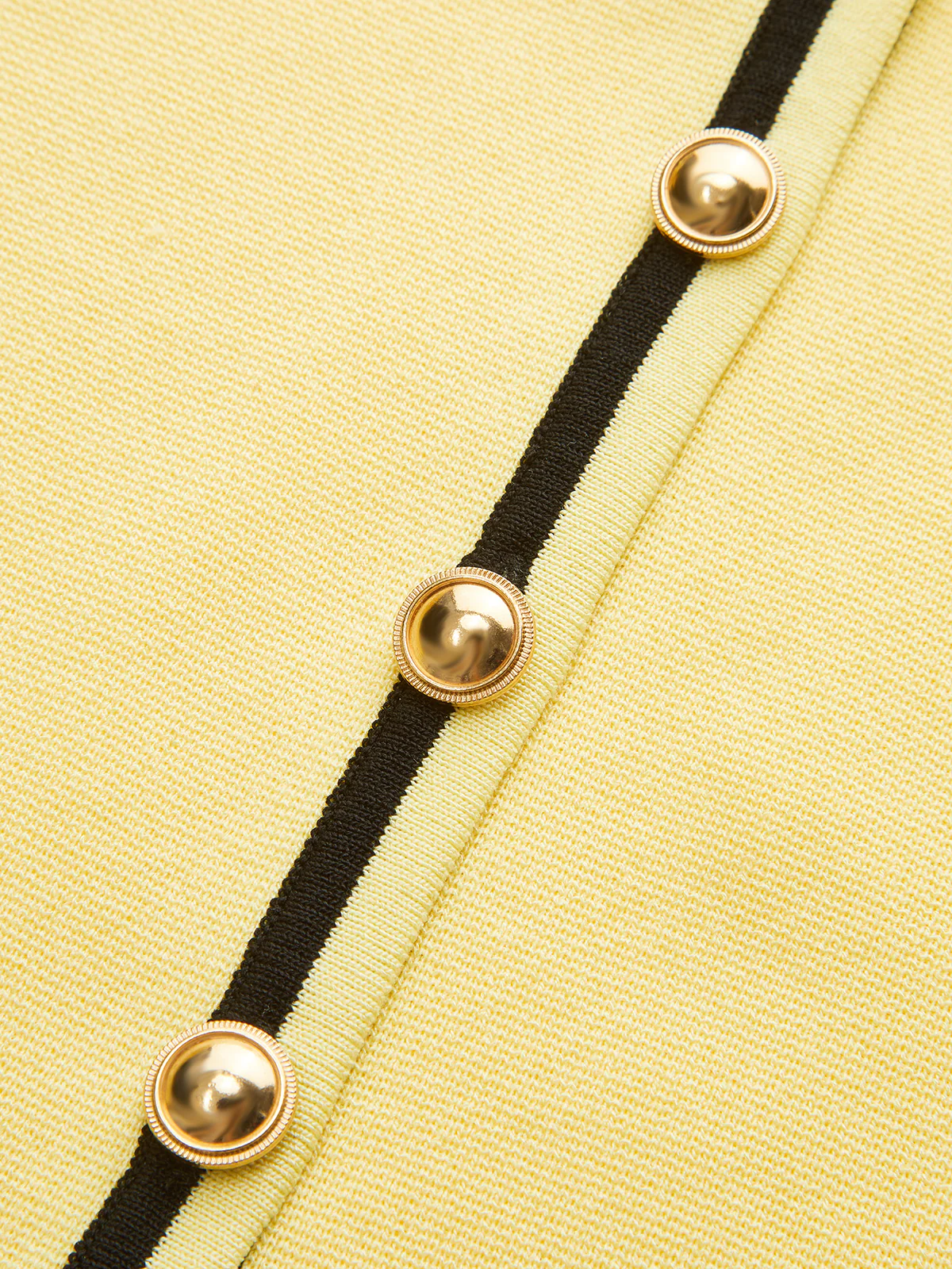 Contrast Trim Collared Knit Cardigan - Wholesalesil