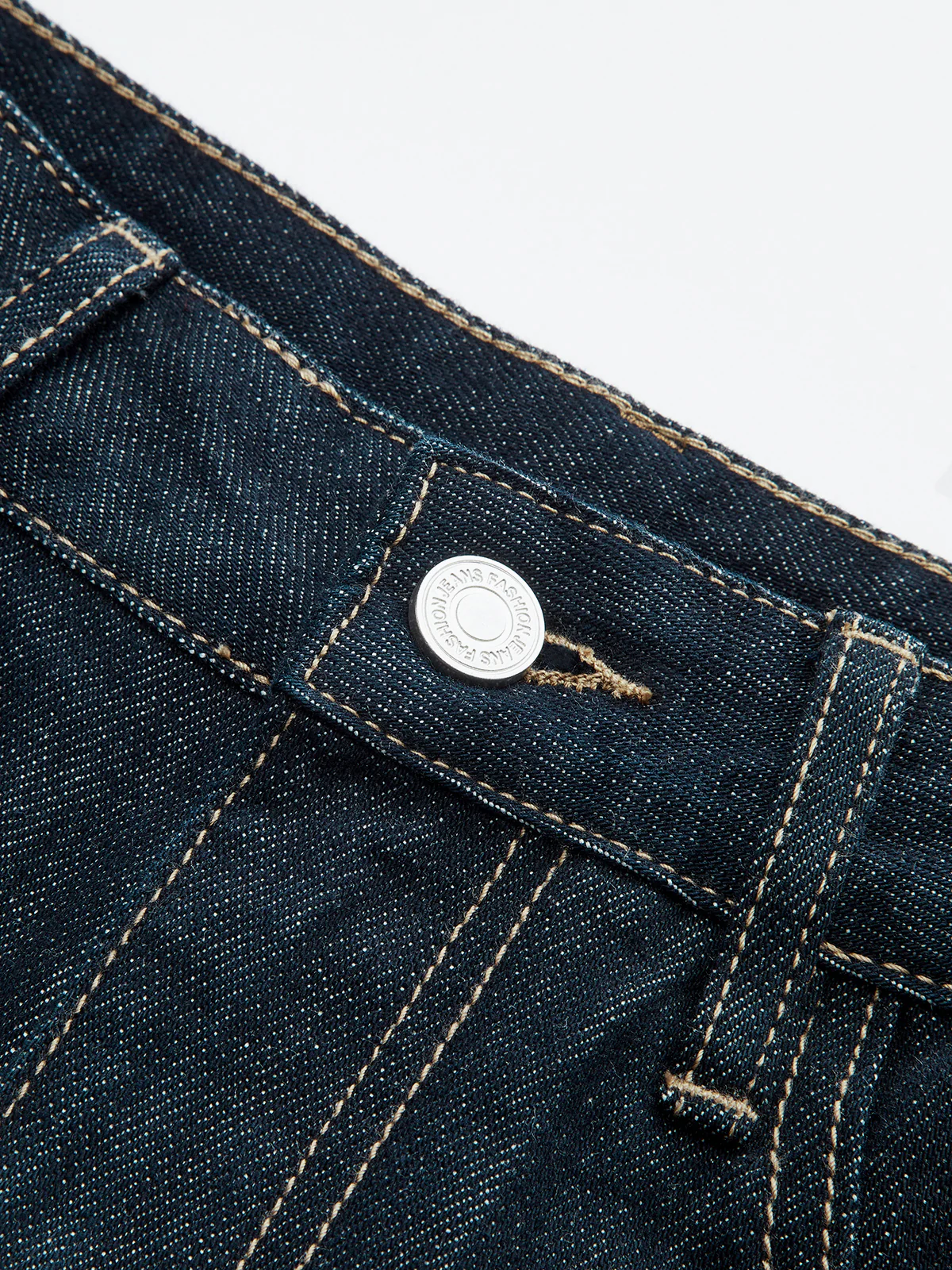 Mid-Waist Curved-Leg Jeans - Wholesalesil