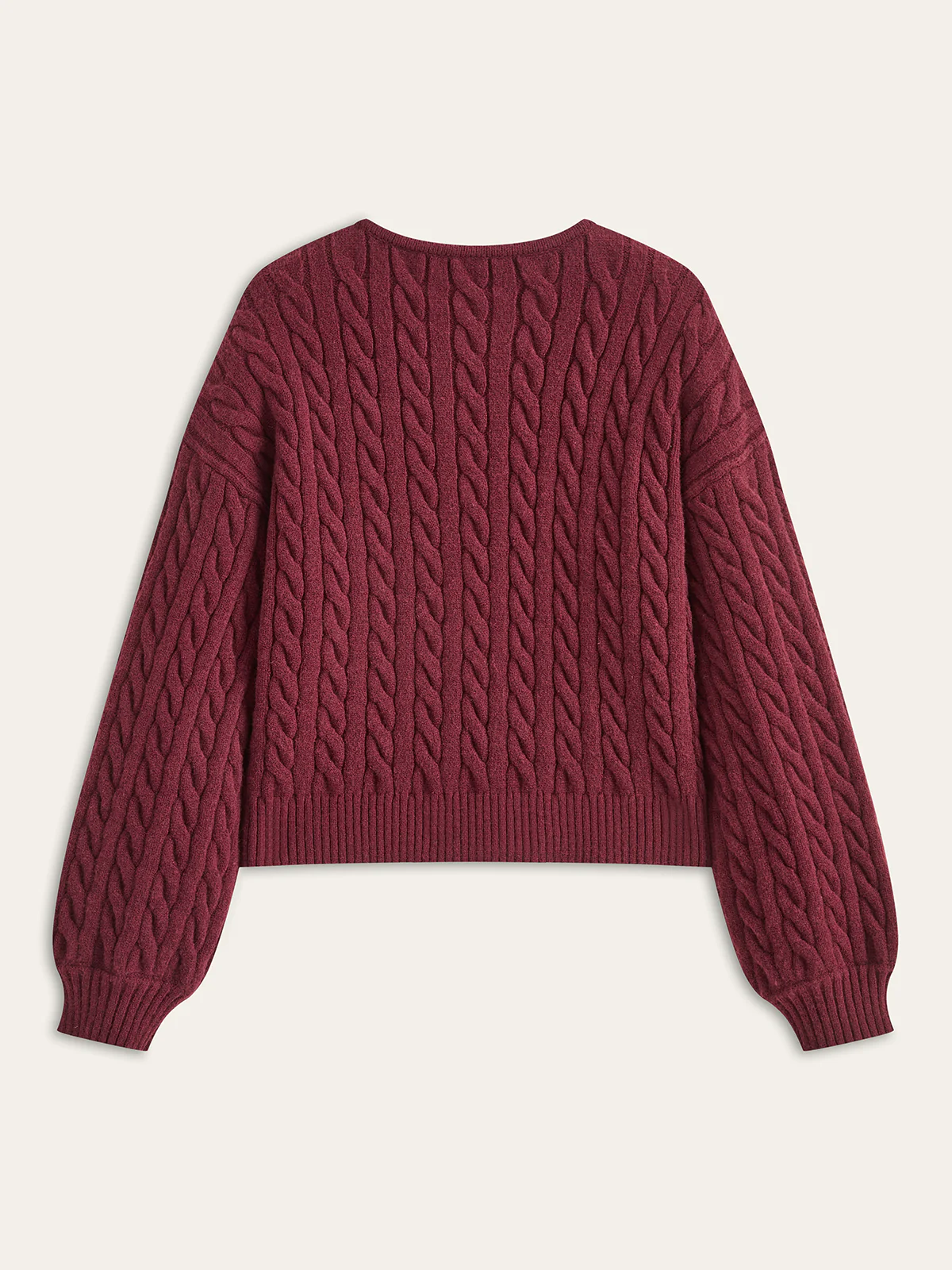 Velvet Bow Cable Knit Cardigan - Wholesalesil