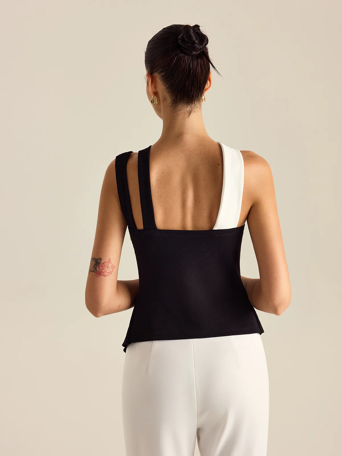 Asymmetric Peplum Top - Wholesalesil