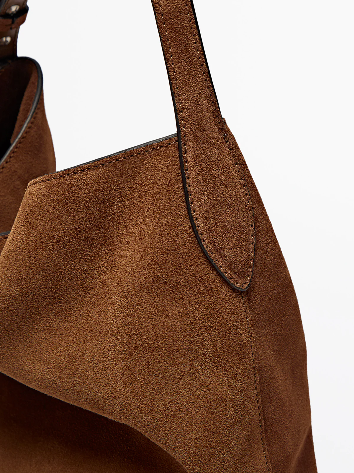 Faux Suede Slouchy Hobo Bag - Wholesalesil