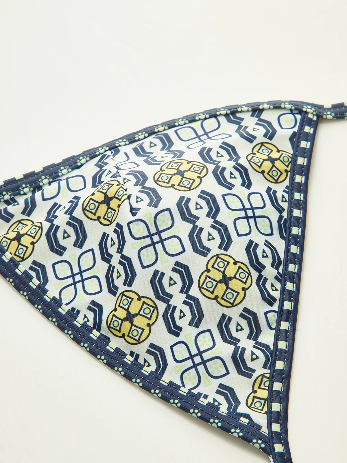 Patterned Halter Bikini Set - Wholesalesil