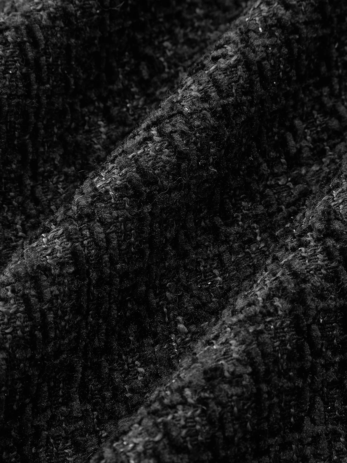 Metal Button Tweed Sleeveless Mini Dress - Wholesalesil