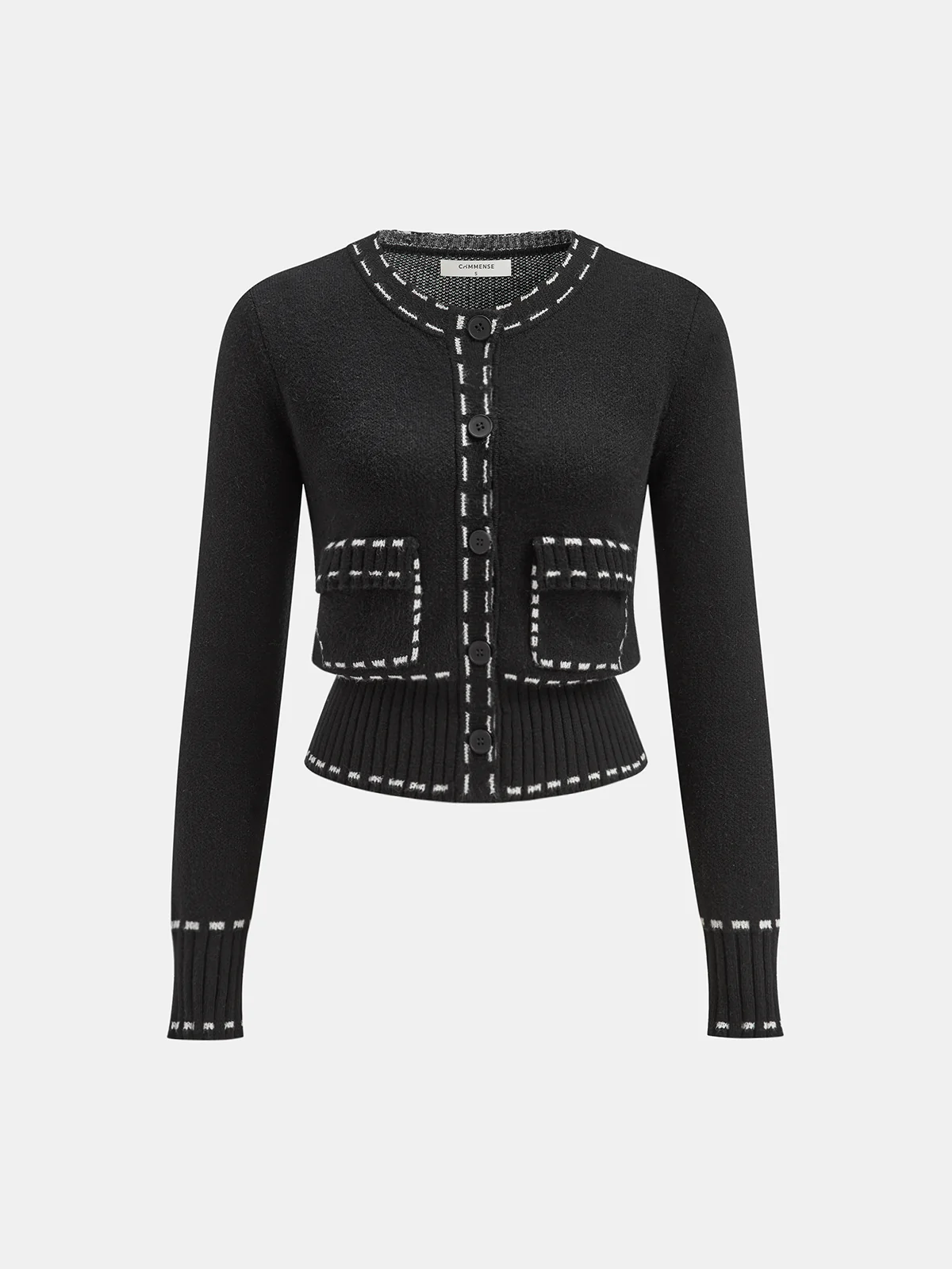 Contrast Trim Cardigan - Wholesalesil