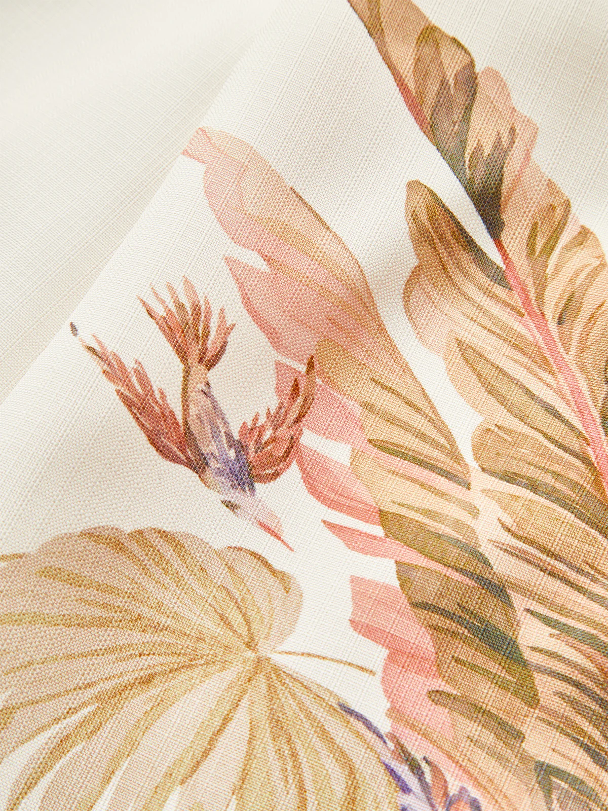 Belted Tropical Print Mid-Waist Shorts - Wholesalesil