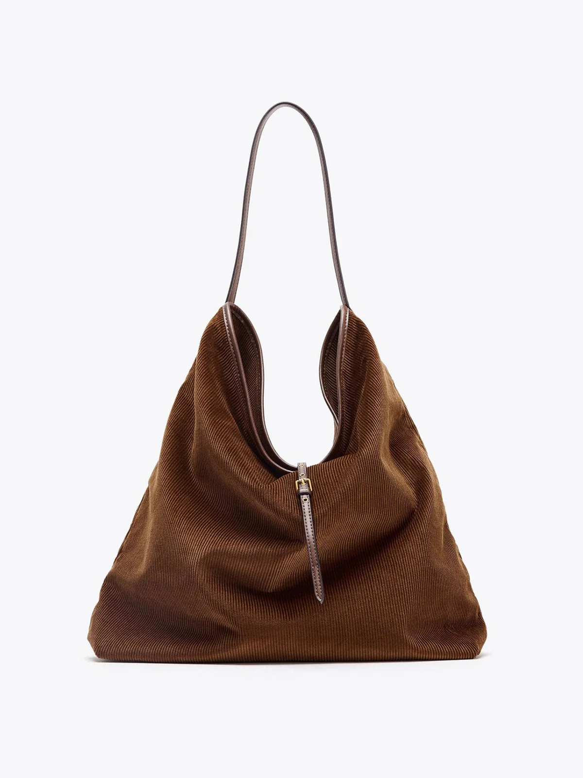 Large-Capacity Corduroy Hobo Bag - Wholesalesil