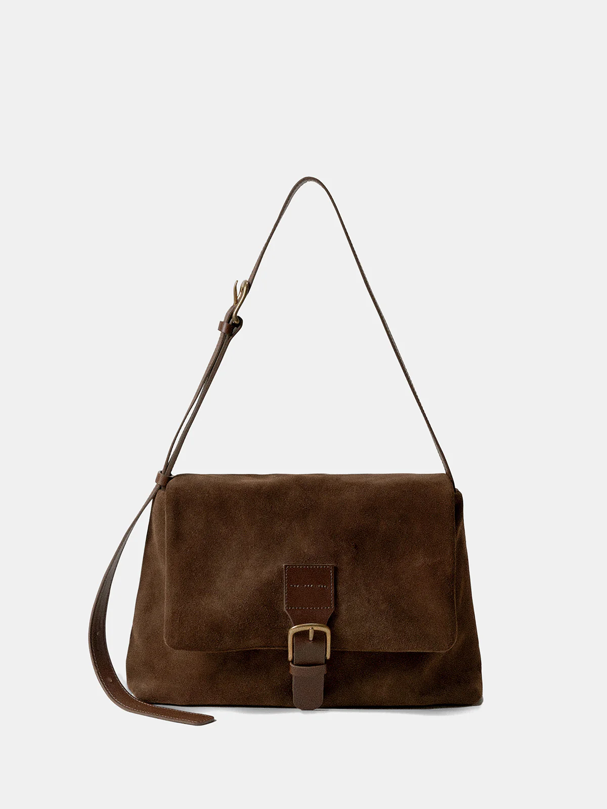 Suede Effect Shoulder Bag - Wholesalesil