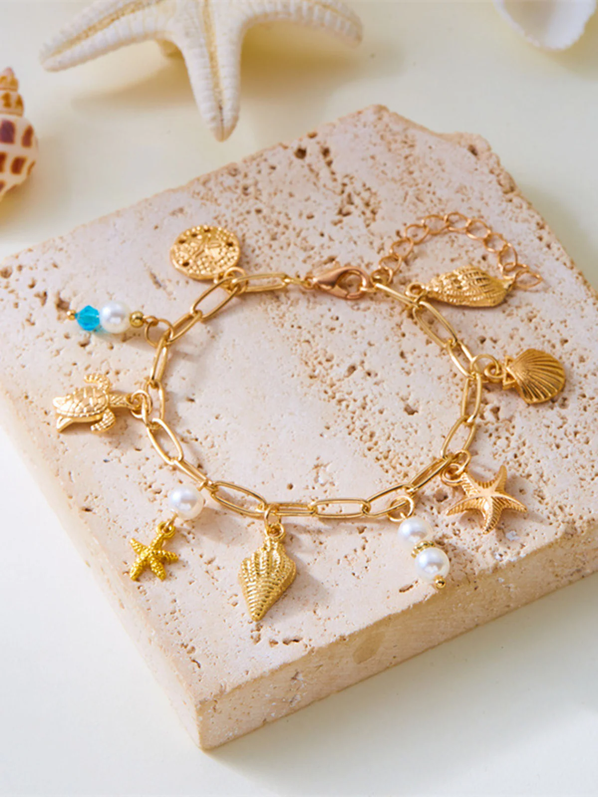 Ocean Inspired Charm Bracelet - Wholesalesil