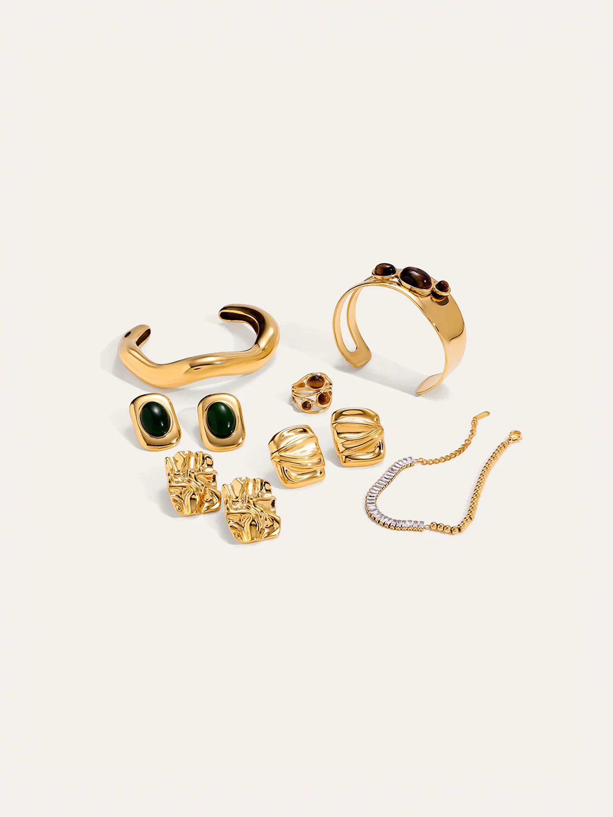 Tiger Eye Cuff Bracelet - Wholesalesil