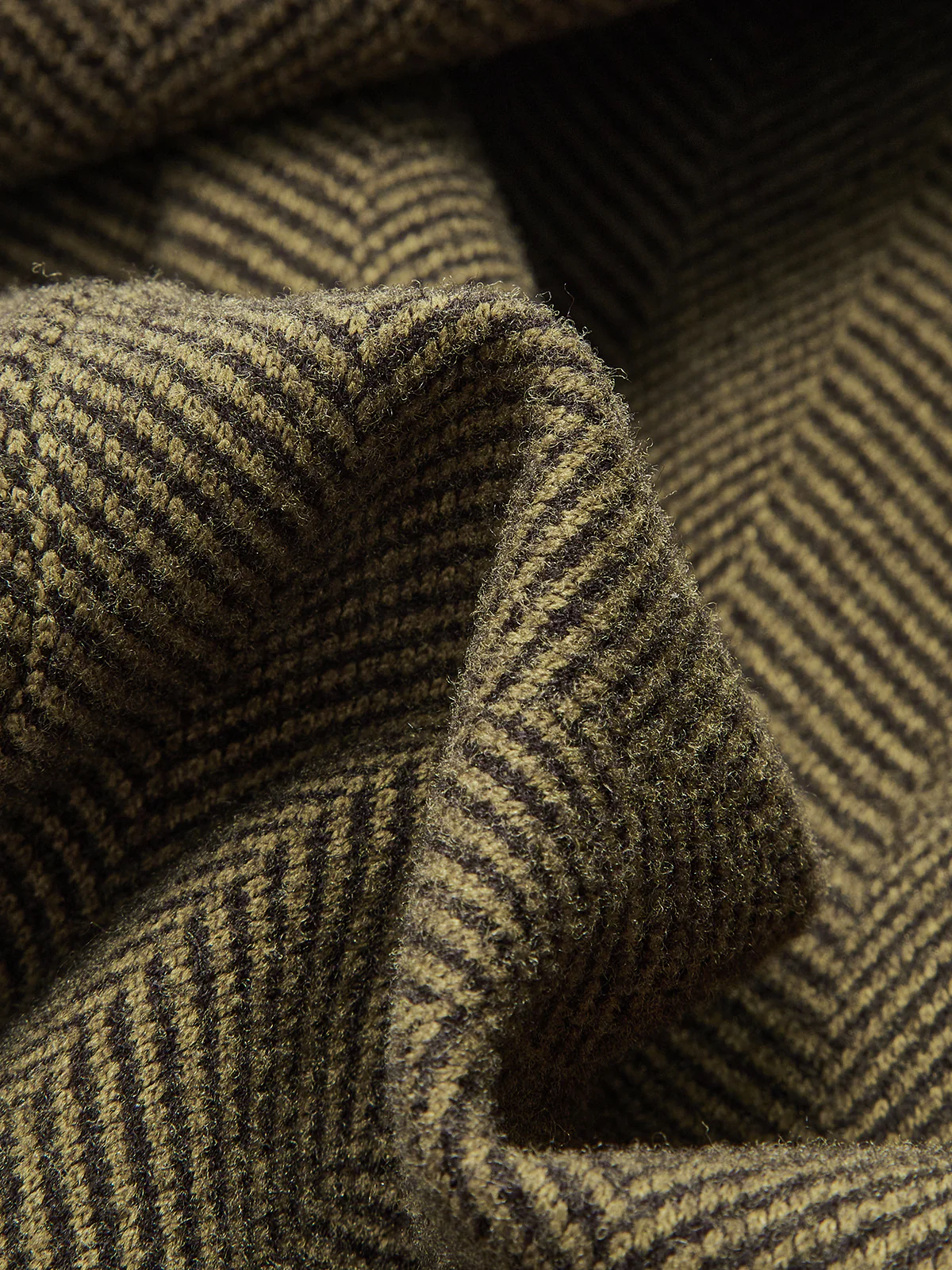 Belted Herringbone Double-Breasted Blazer - Wholesalesil