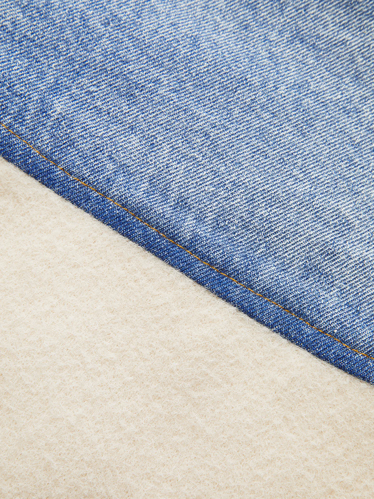 V-Neck Paneled Denim Cardigan - Wholesalesil