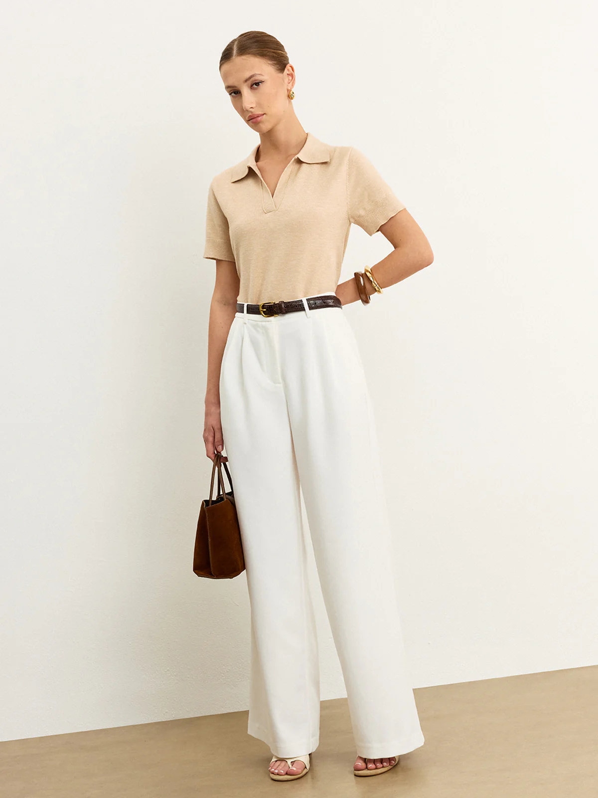 Knit Polo Top - Wholesalesil