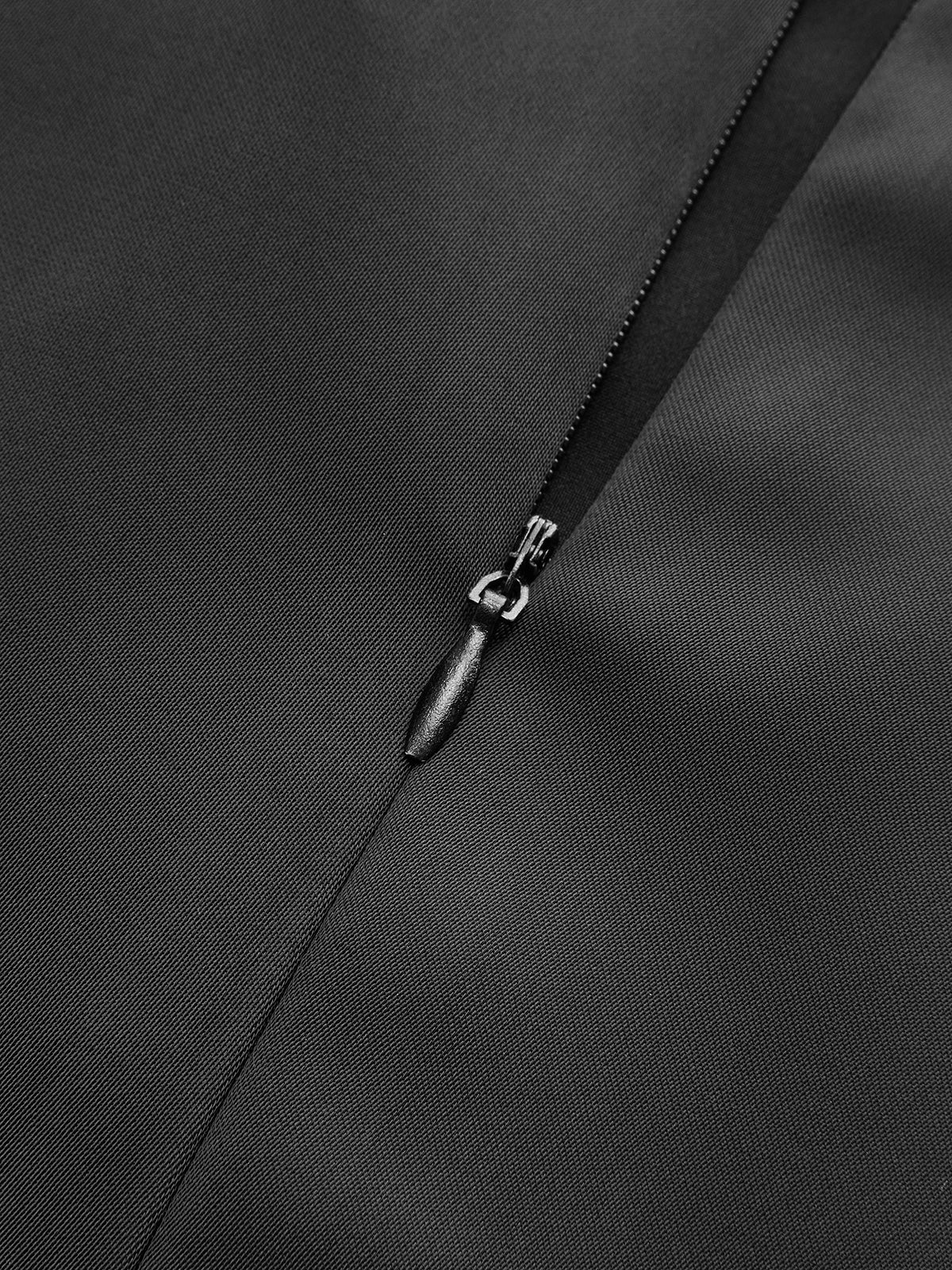 Ruffled Hem Metal Button Mini Dress Without Belt - Wholesalesil