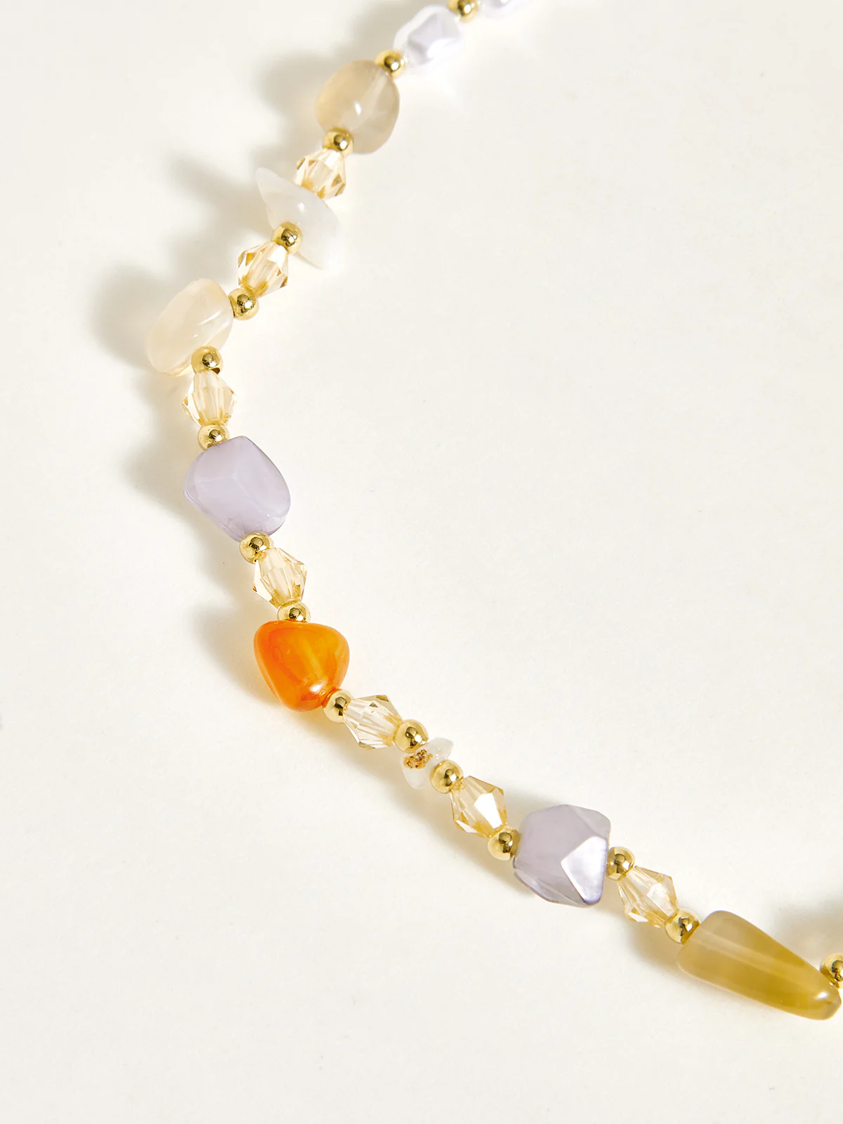 Colorful Stone Double-Layered Bracelet - Wholesalesil