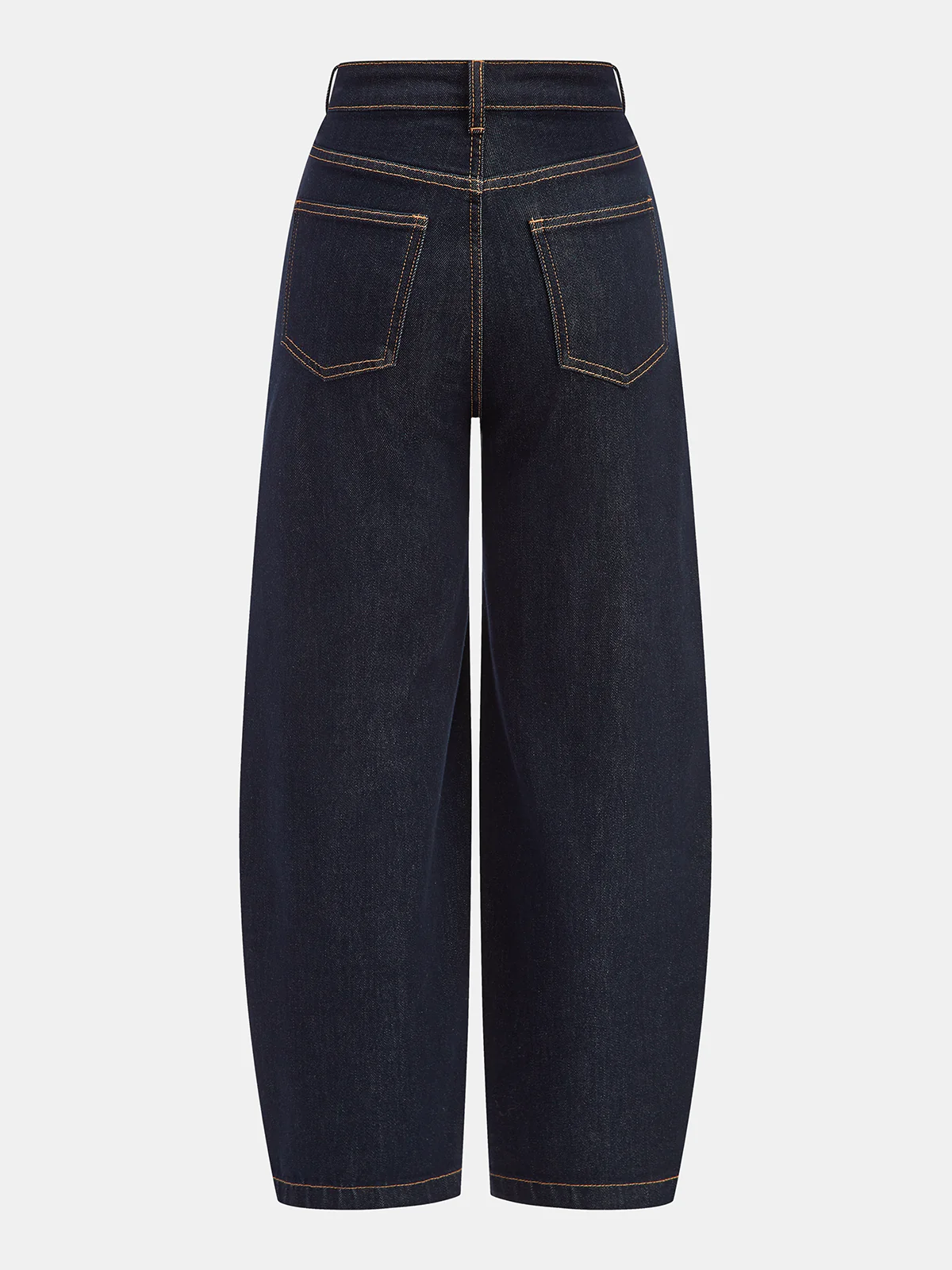 Denim Curved-Leg Jeans - Wholesalesil