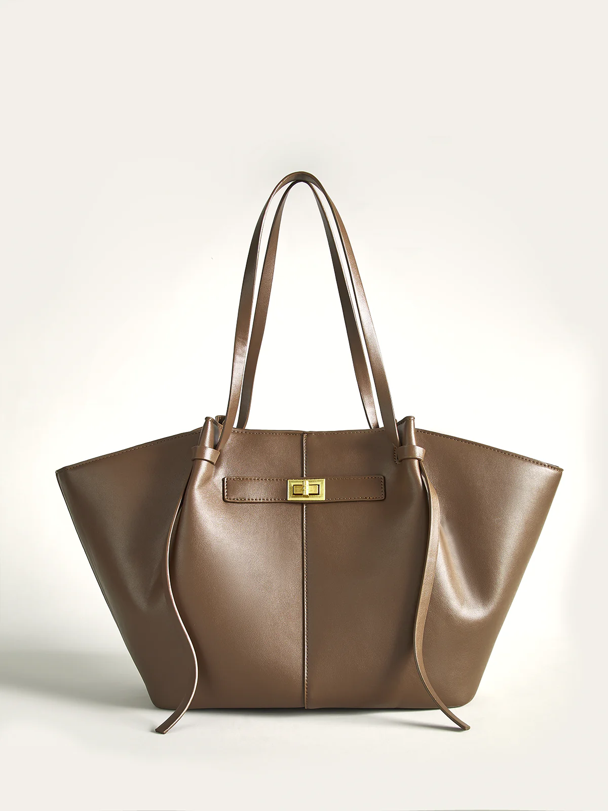 Oversized PU Leather Tote Bag - Wholesalesil