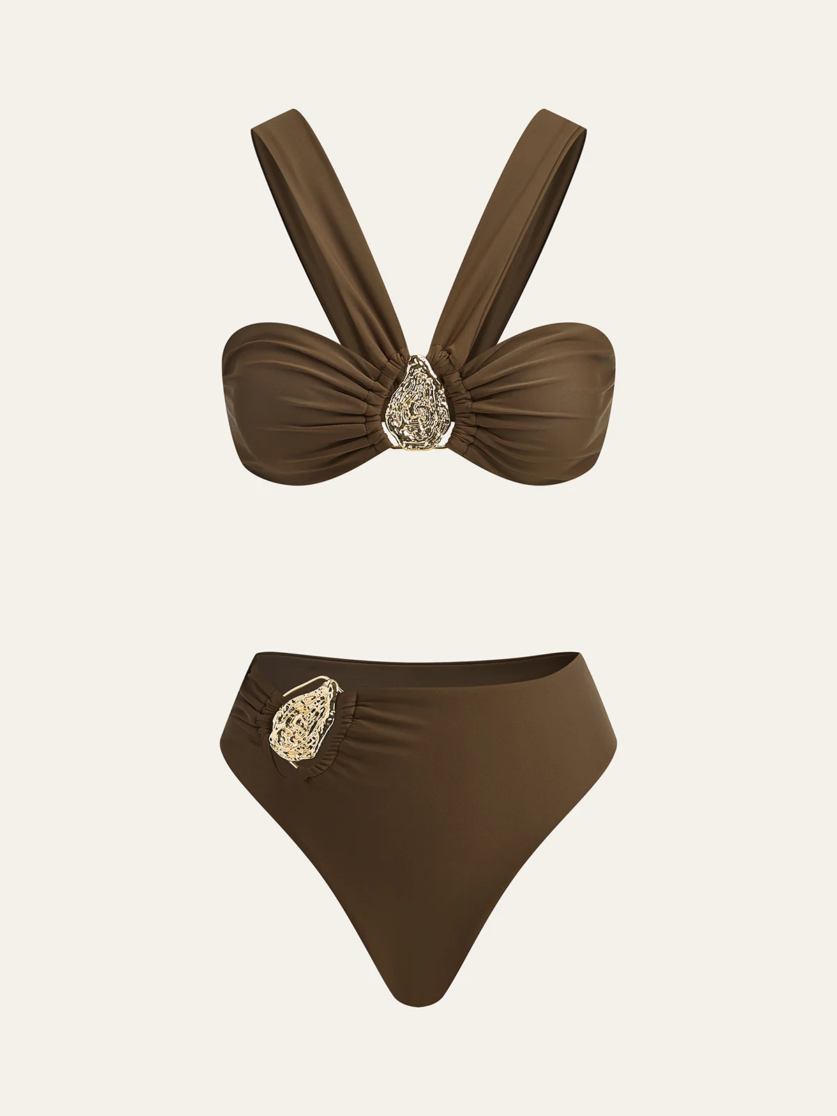 Metal Decor Bikini Set - Wholesalesil