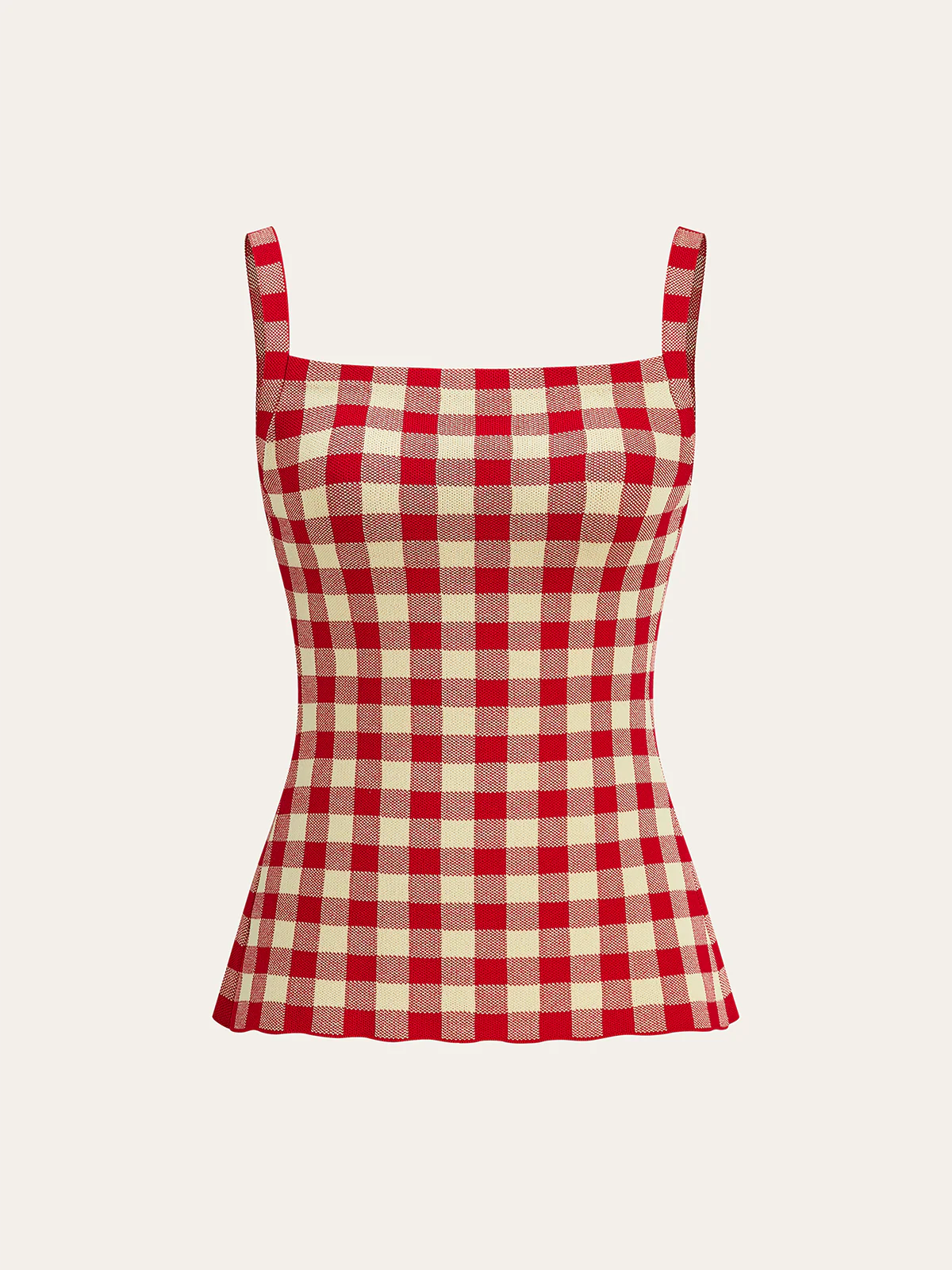 Gingham Print Pants Set - Wholesalesil