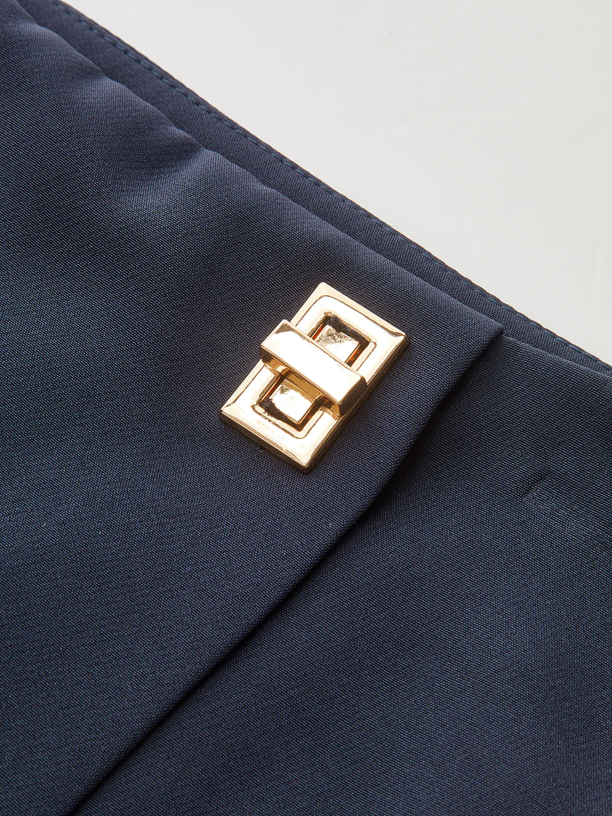 Metal Detail Asymmetric Skort - Wholesalesil