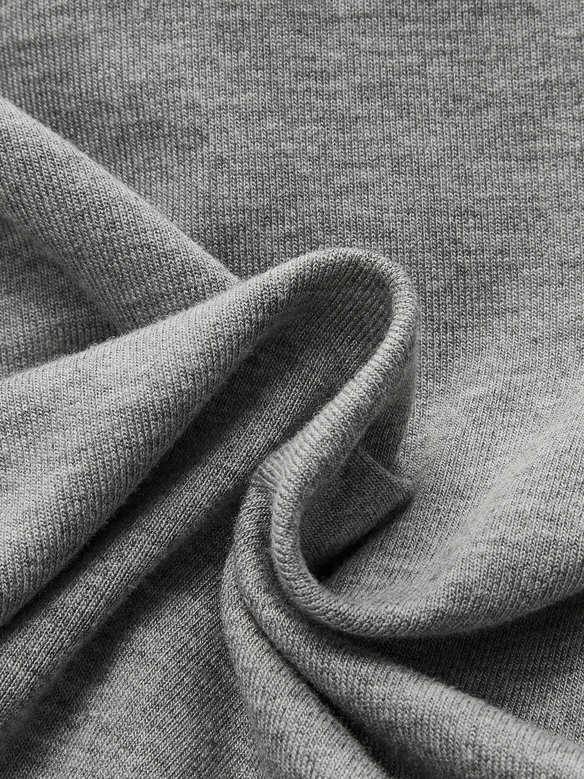 Cross Neck Long Sleeve Knit T-Shirt - Wholesalesil