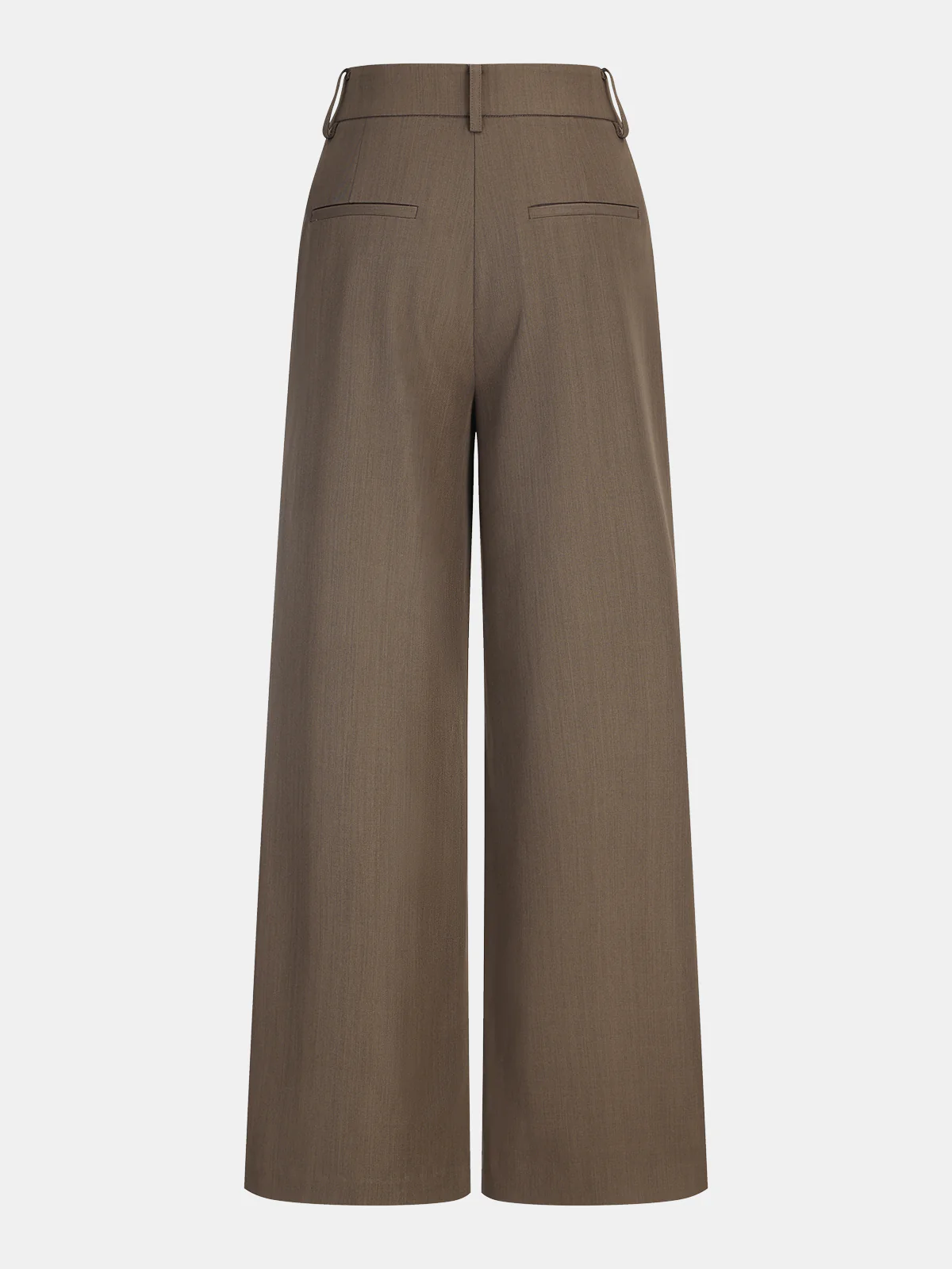 High-Waist Pleated Wide-Leg Pants - Wholesalesil