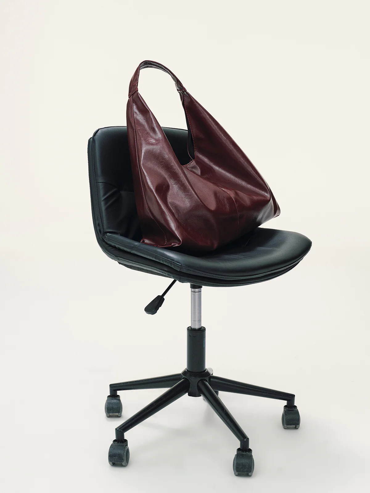 Oversized PU Leather Tote Bag - Wholesalesil