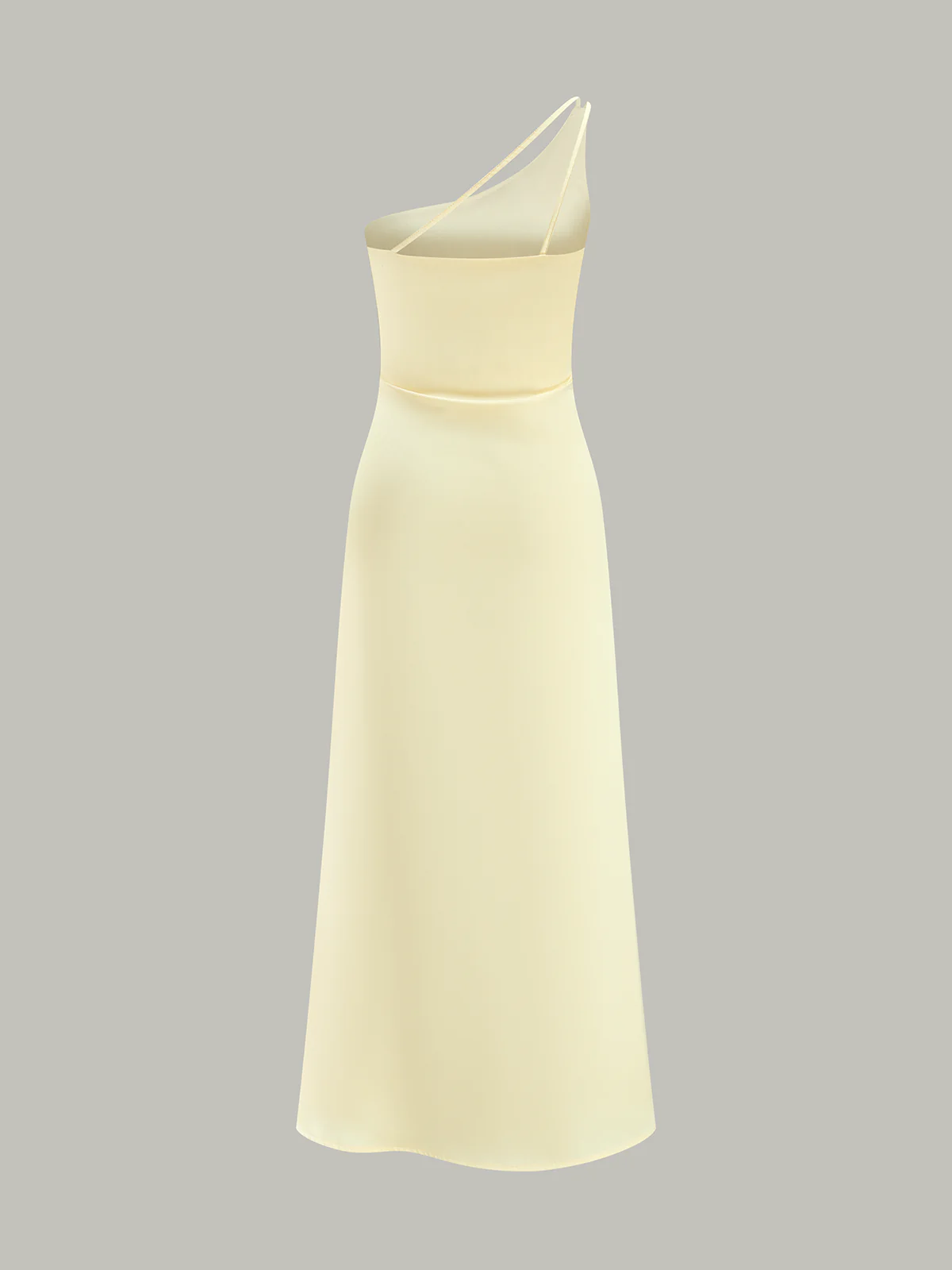 Asymmetrical One-Shoulder Midi Dress - Wholesalesil