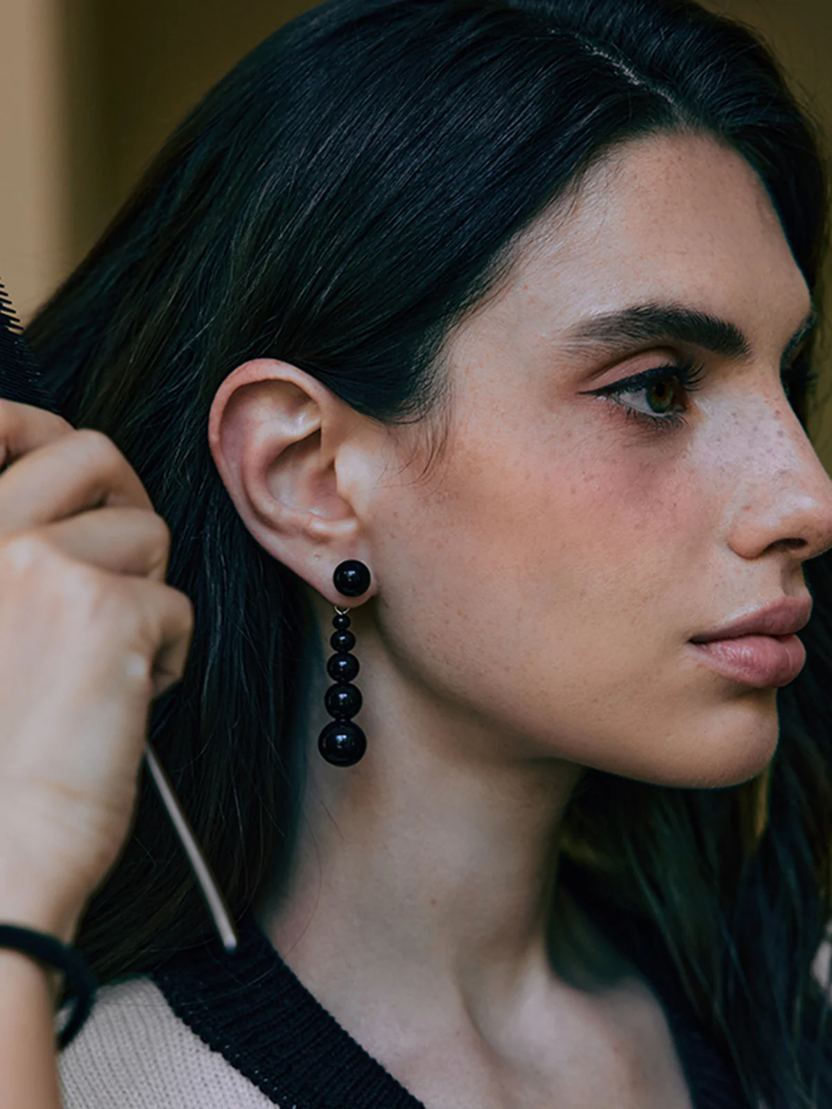 Agate Bead Drop Earrings - Wholesalesil