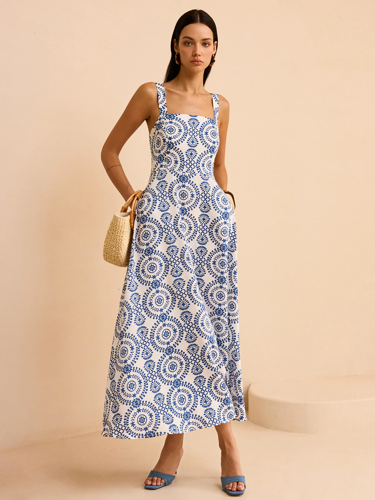 Boho Printed Maxi Dress - Wholesalesil