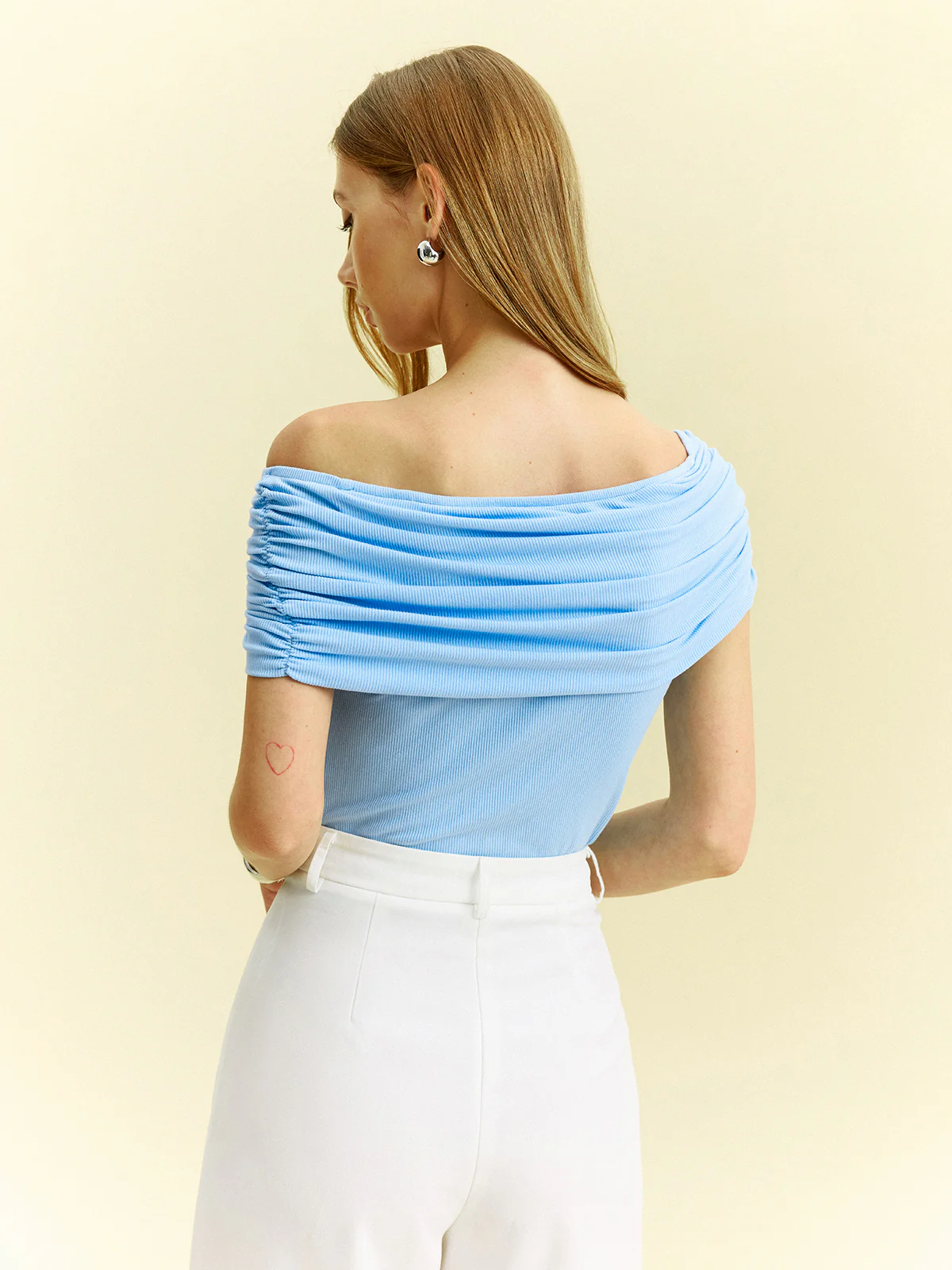 Off-Shoulder Top with Ring Detail - Wholesalesil