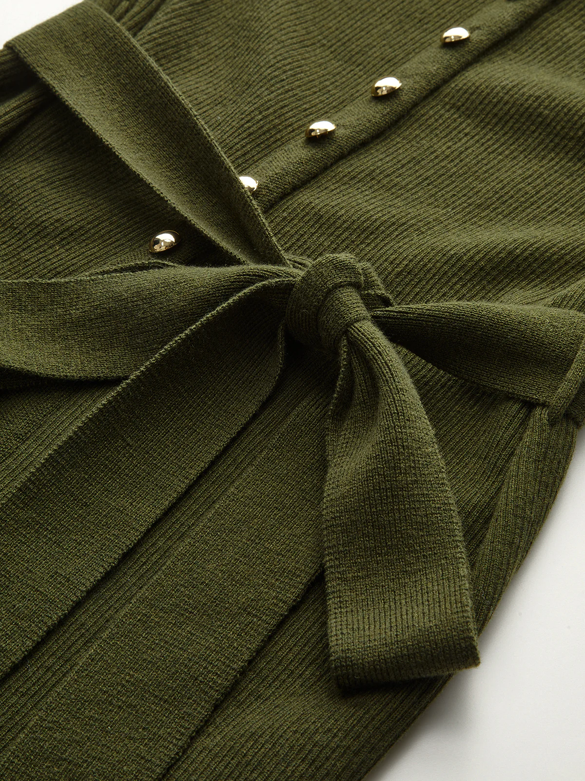 Wool Blend Belted Cardigan - Wholesalesil