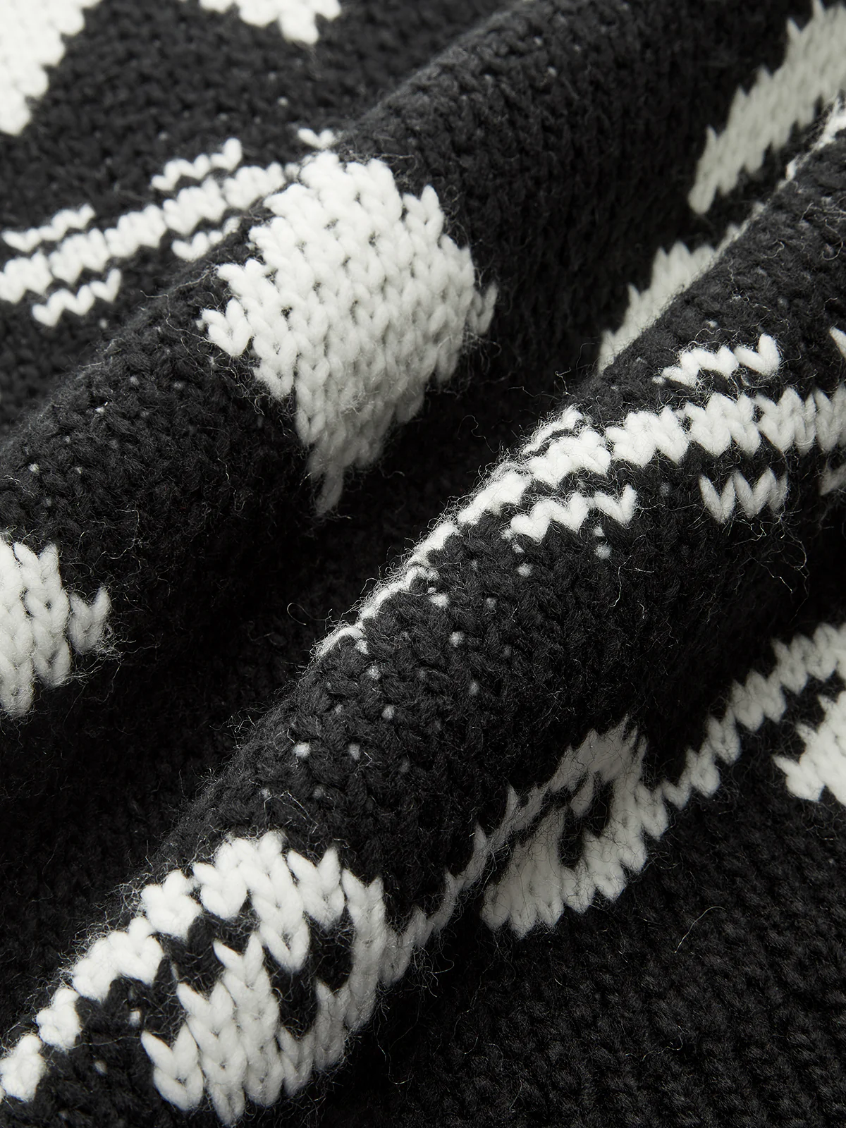 Fair Isle Zip-Up Knit Cardigan - Wholesalesil