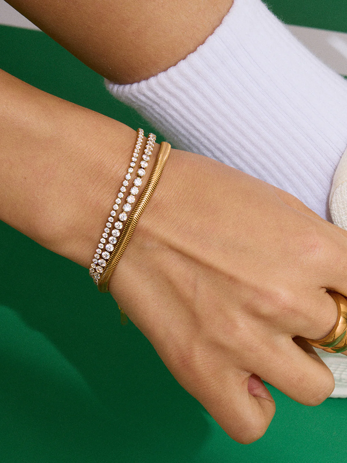 Multi-Style Crystal Embellishments Bracelet - Wholesalesil