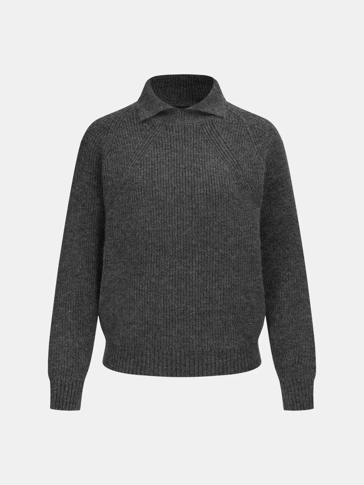 Collared Long Sleeve Sweater - Wholesalesil