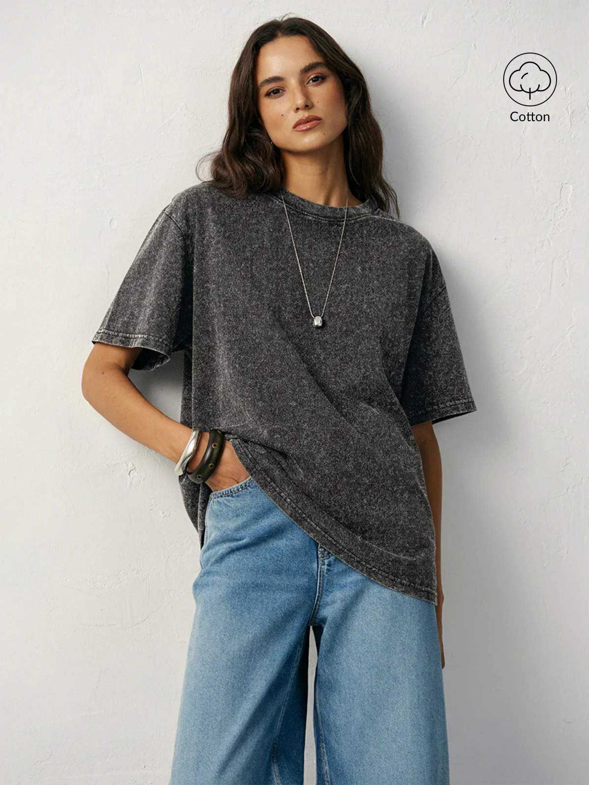 Cotton Washed Short Sleeve T-Shirt - Wholesalesil