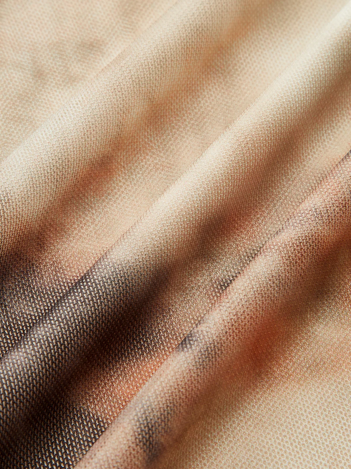 Gradient Print Ruched Long Sleeve Bodysuits - Wholesalesil