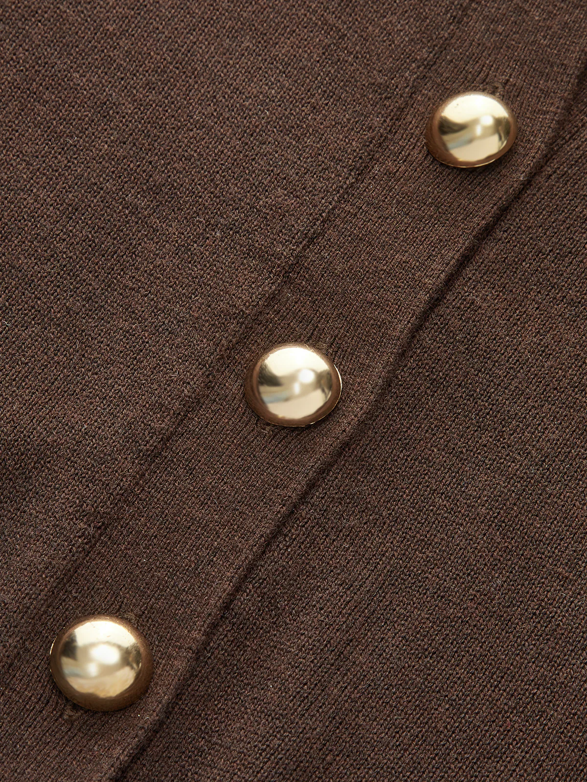 Metal Button Knit Cardigan - Wholesalesil