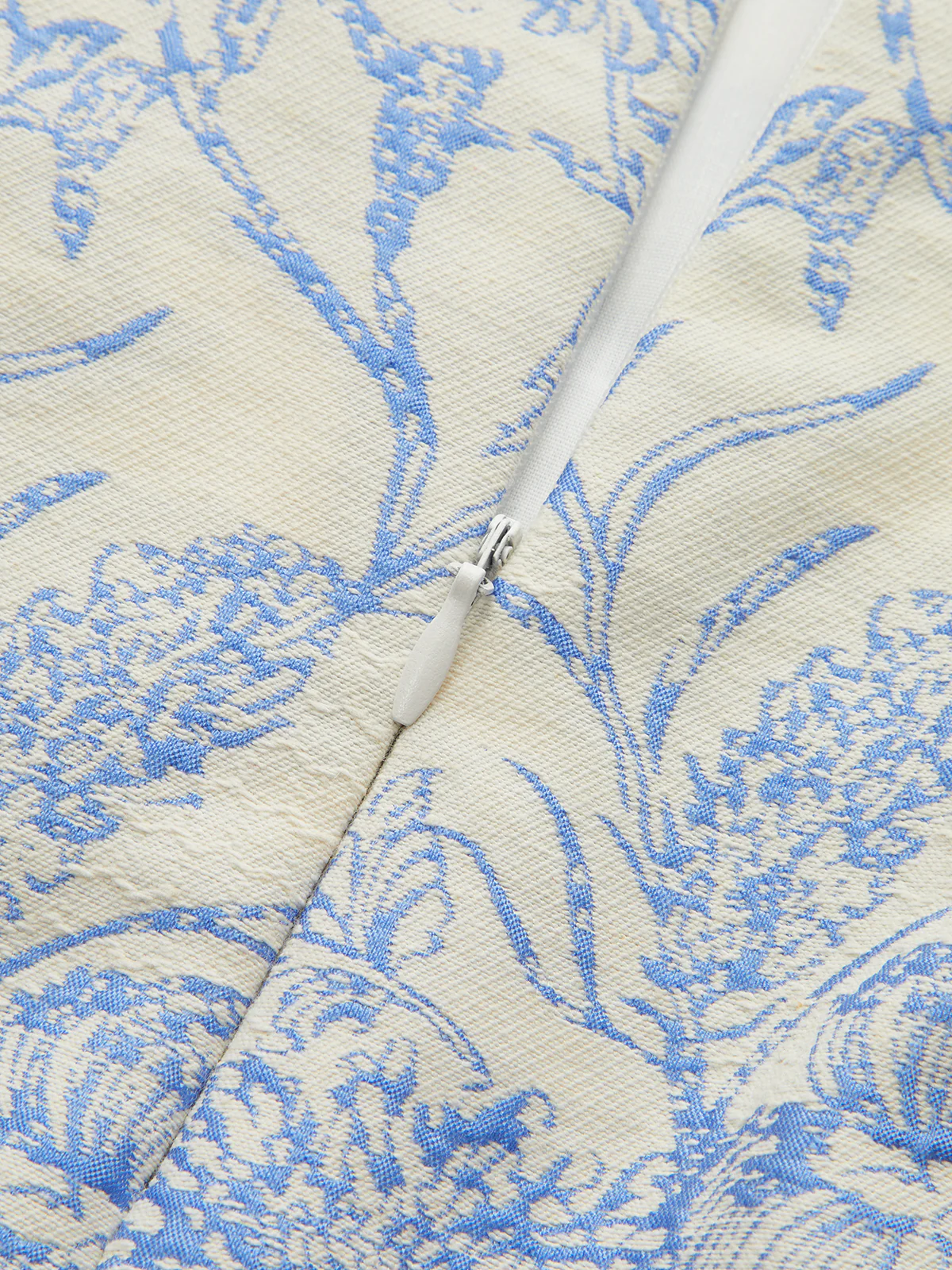 Shirt Collar Floral Jacquard Mini Dress - Wholesalesil