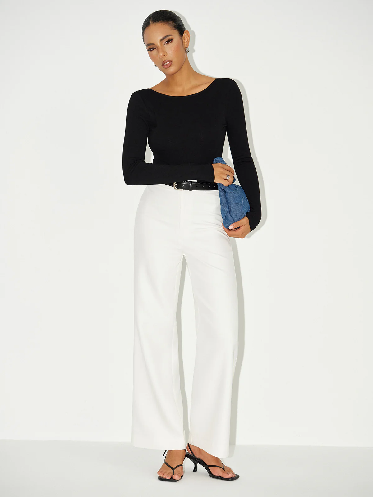 Bra-Free Long Sleeve Backless Bodysuit - Wholesalesil