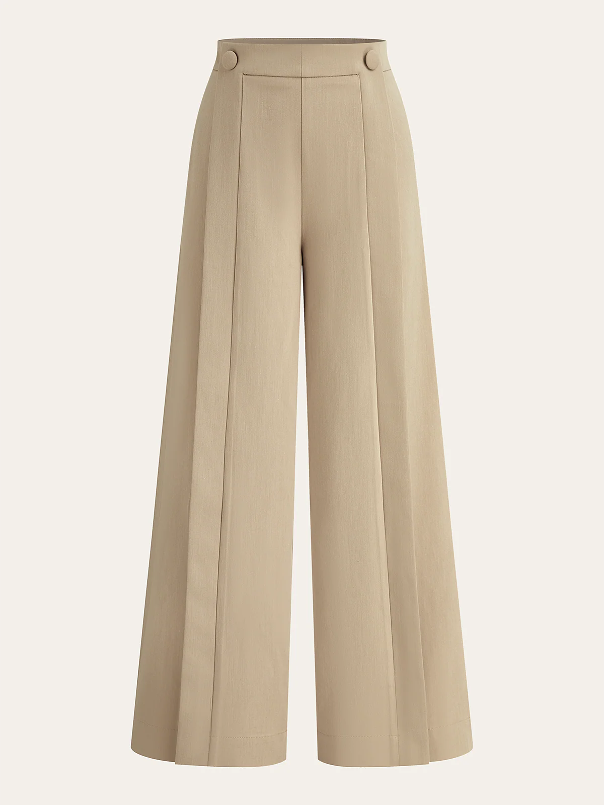 Pleated Wide-Leg Pants - Wholesalesil