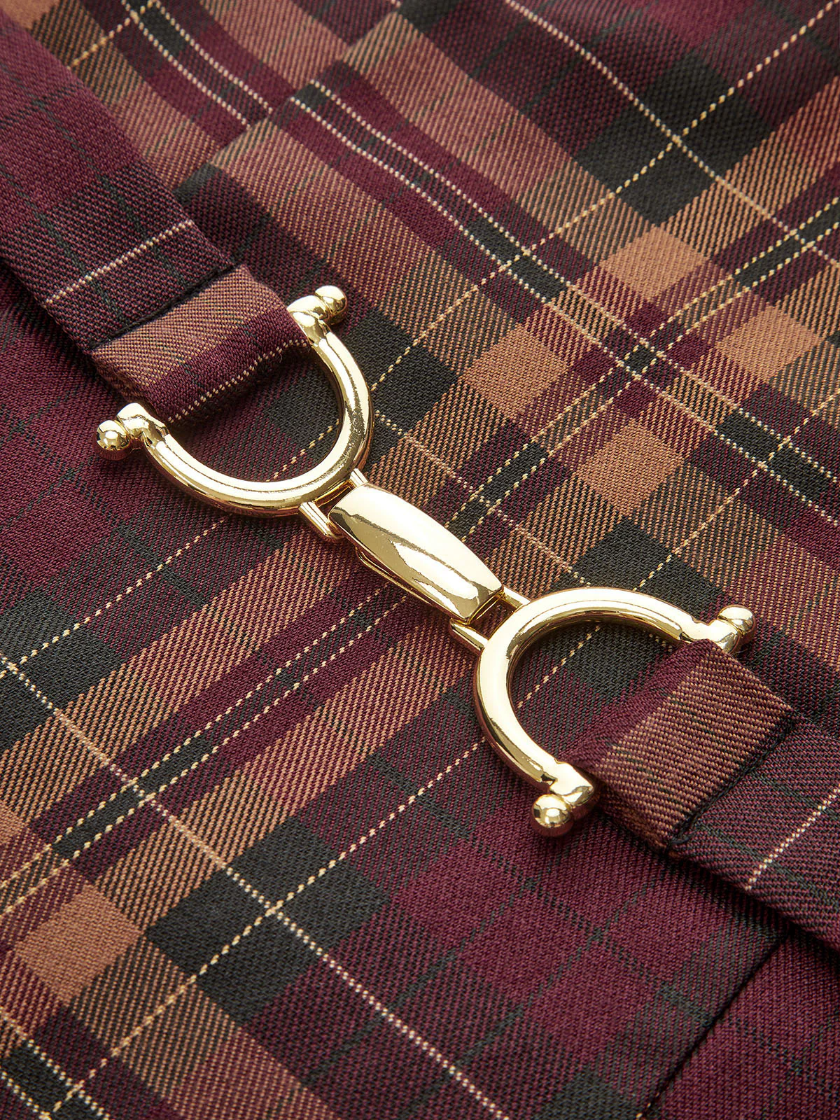 Plaid Sleeveless Mini Dress - Wholesalesil