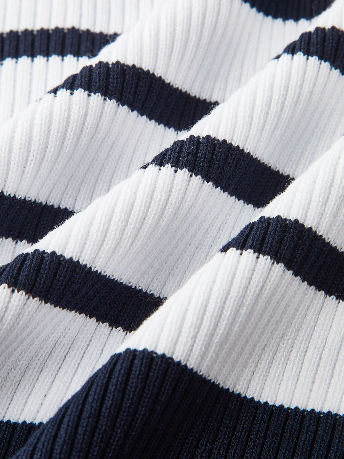 Striped Ribbed Knit Cardigan - Wholesalesil